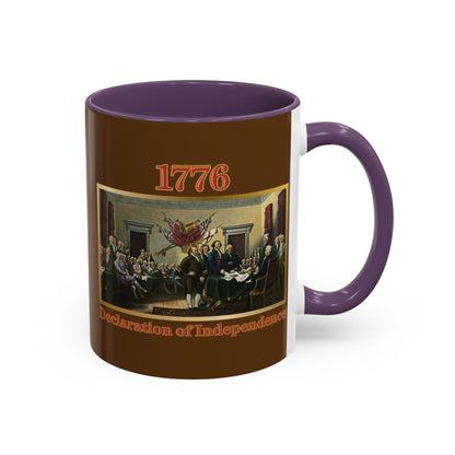 Declaration of Independence Brown Accent Mug by theGreenDragonTavern.shop