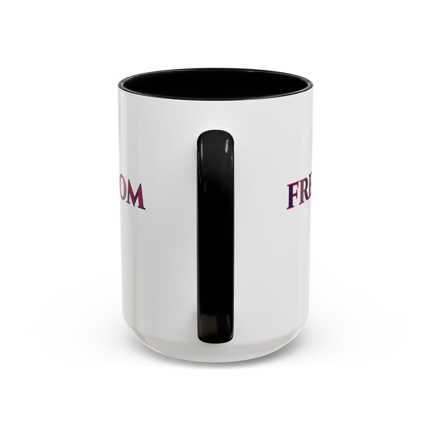 Freedom, White Accent Mug by theGreenDragonTavern.shop