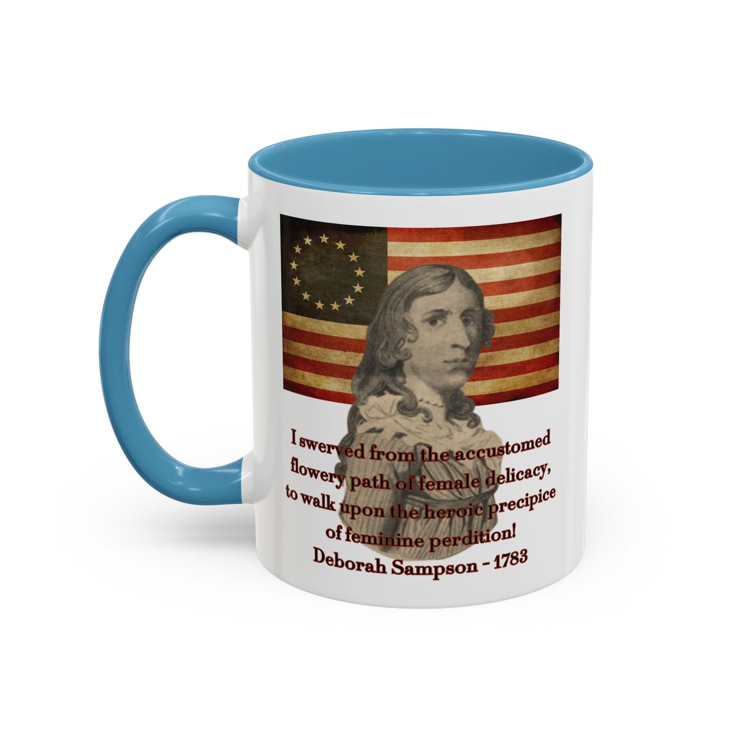 Deborah Sampson, America's Mulan White Accent Mug by theGreenDragonTavern.shop