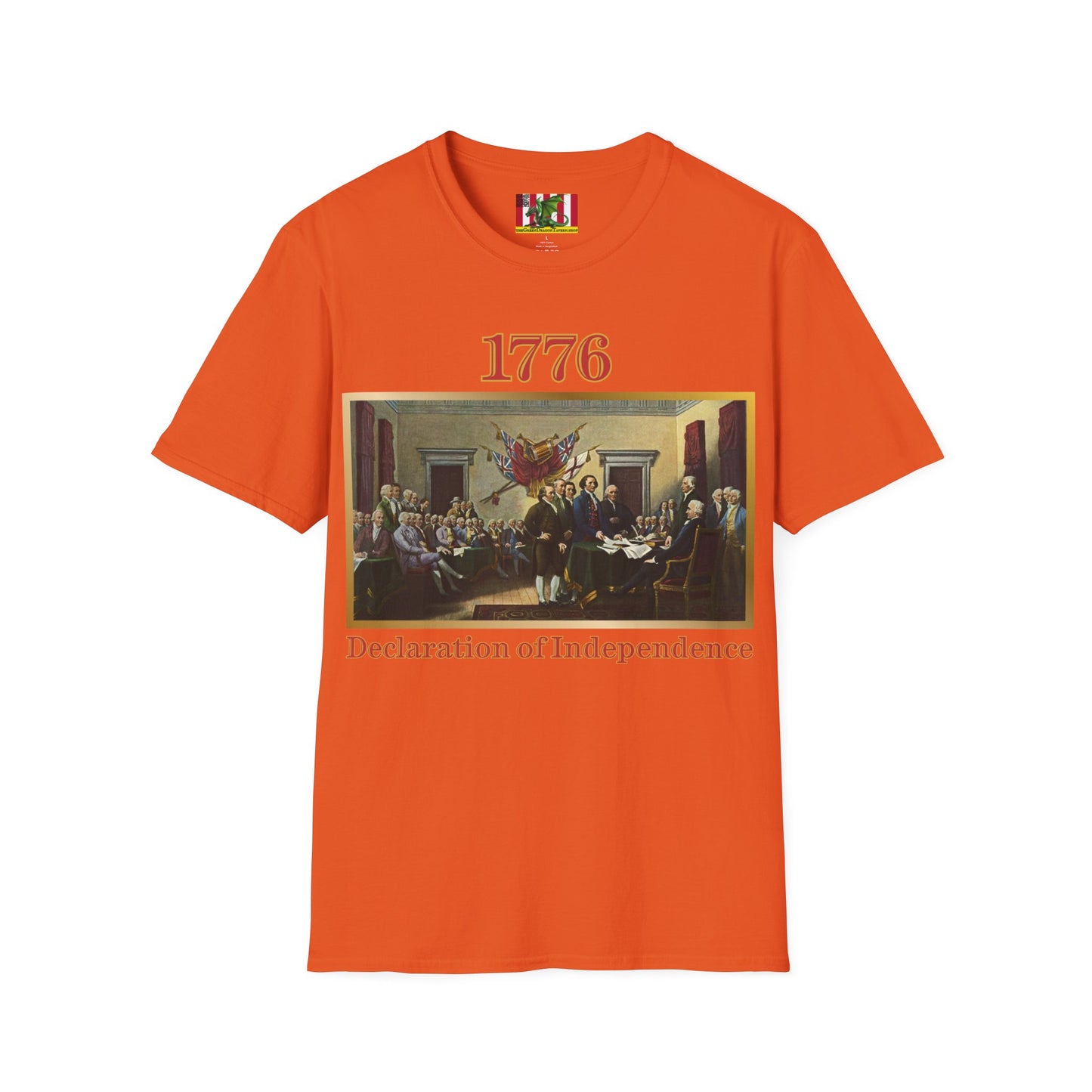 Declaration of Independence Light colors Unisex T-Shirt by theGreenDragonTavern.shop