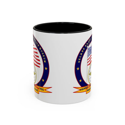 DeLand Naval Air Station Museum White Accent Mug by theGreenDragonTavern.shop