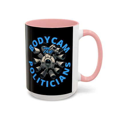 Bodycam the Politicians Cameras Black Accent Mug by theGreenDragonTavern.shop