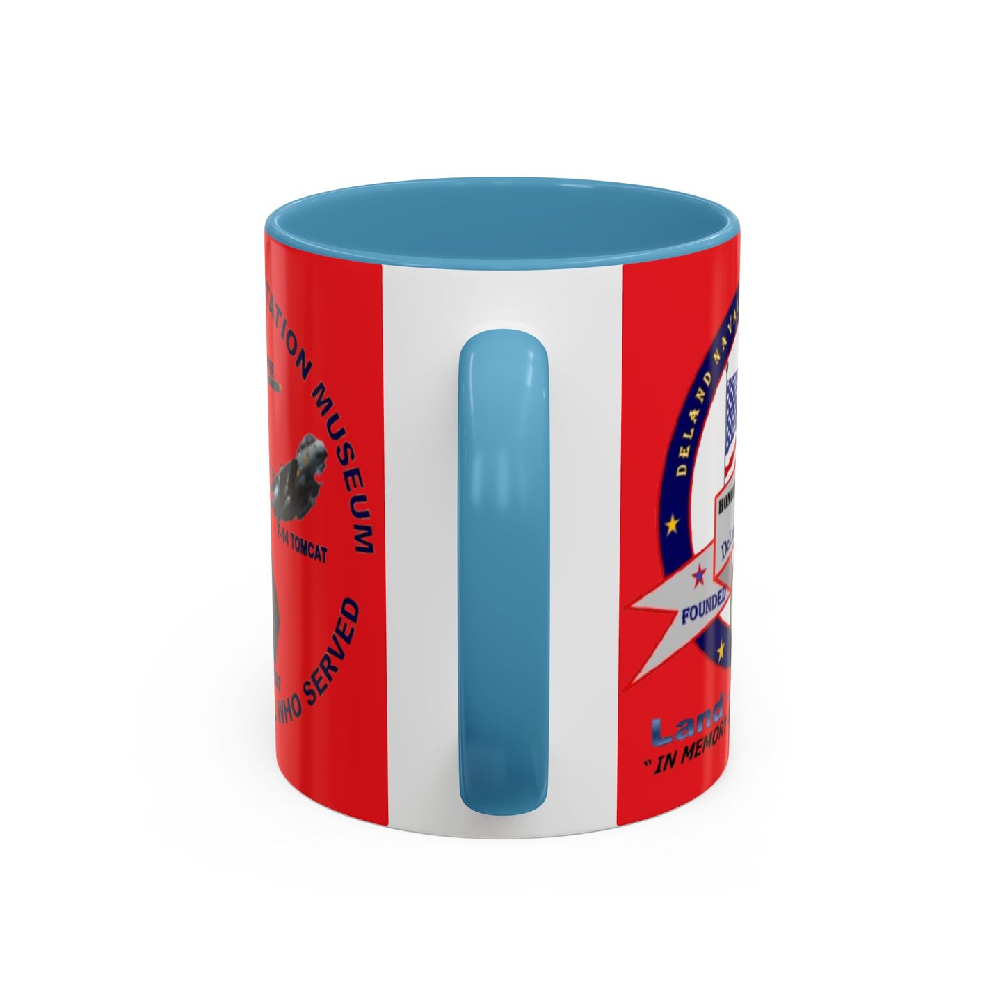 DNASM 2-sided, Founding & Student Art Red Accent Mug by theGreenDragonTavern.shop