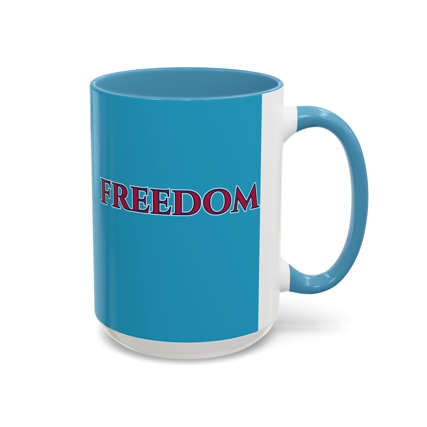 Freedom, Turquoise Accent Mug by theGreenDragonTavern.shop