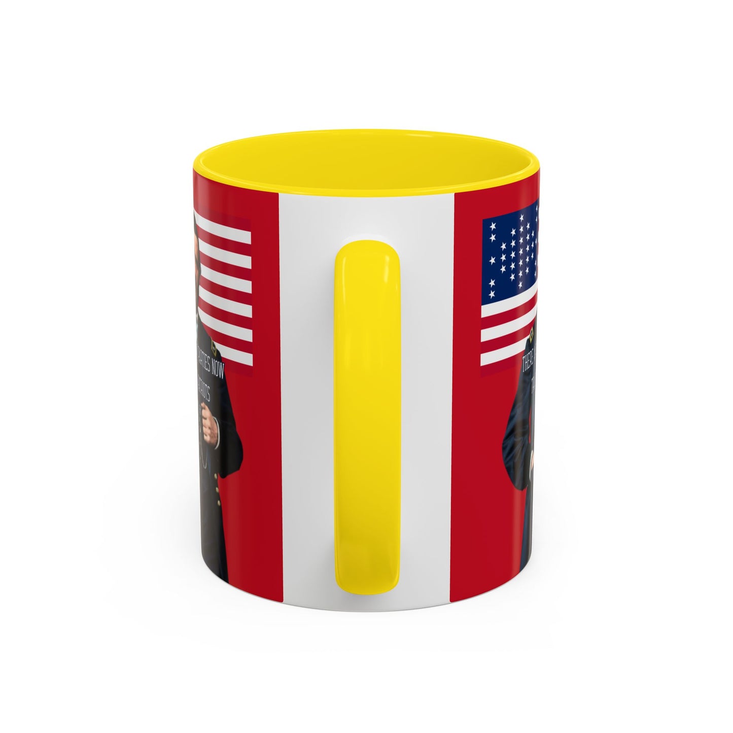 "Traitors and Patriots" Ulysses Grant Red Accent Mug by theGreenDragonTavern.shop
