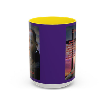 Use Me God, MLK Jr Purple Accent Mug by theGreenDragonTavern.shop