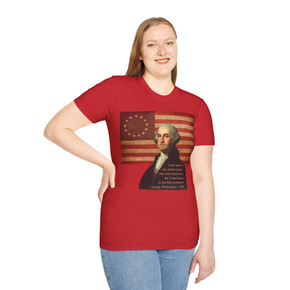 Washington's Earnest Prayer Light colors Unisex T-Shirt by theGreenDragonTavern.shop