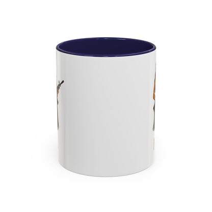 Hula Girl Packin' Heat White Accent Mug by theGreenDragonTavern.shop
