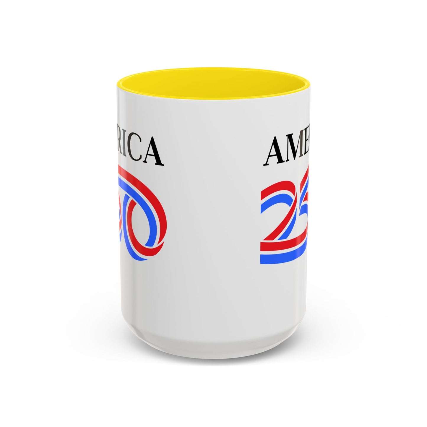 America 250 White Accent Mug by theGreenDragonTavern.shop
