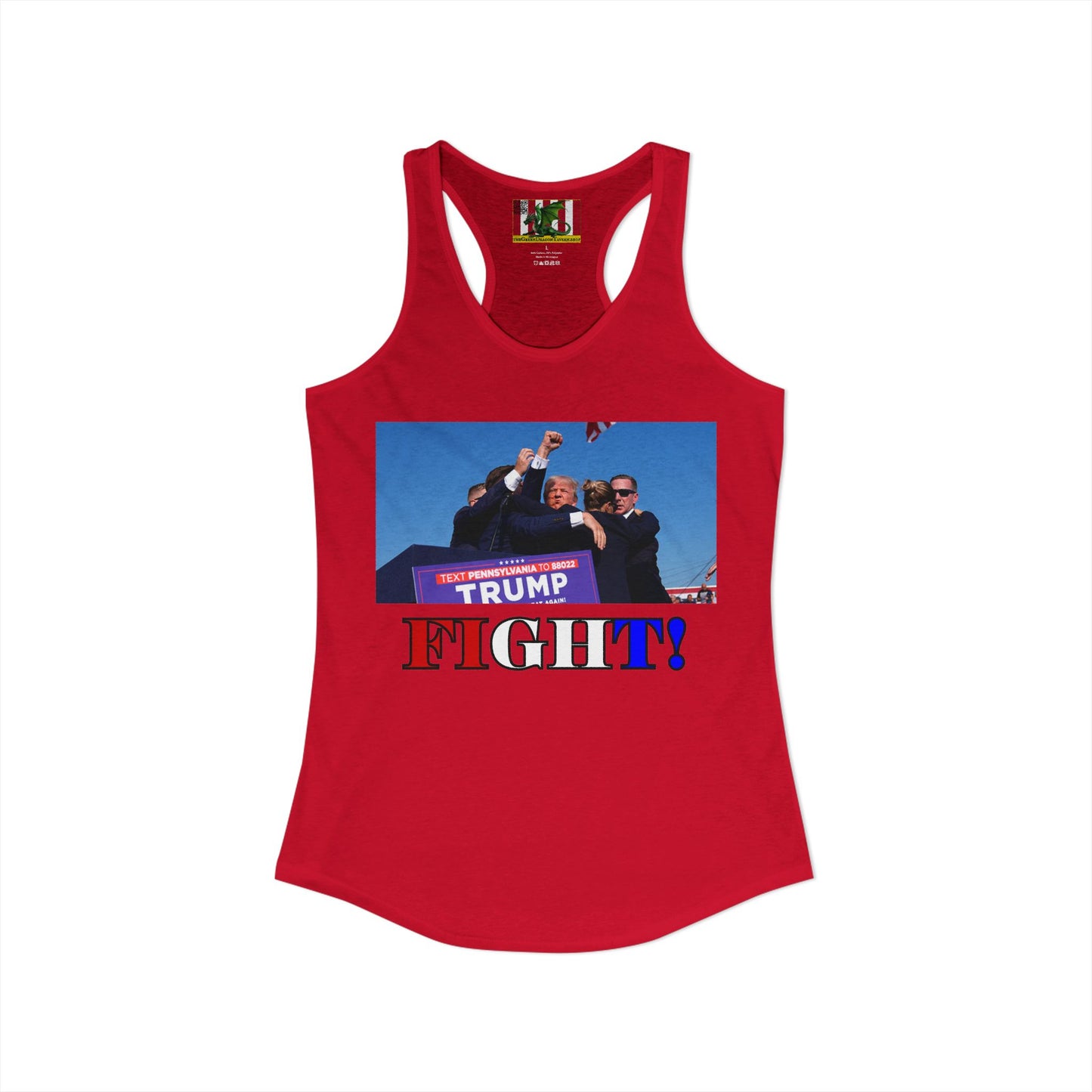 Fight! Women's Racerback Tank Top by theGreenDragonTavern.shop