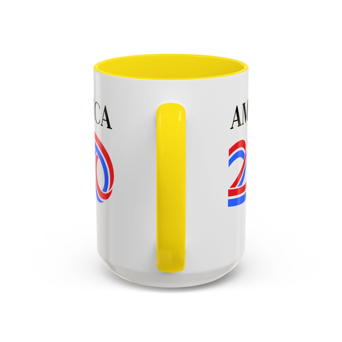 America 250 White Accent Mug by theGreenDragonTavern.shop