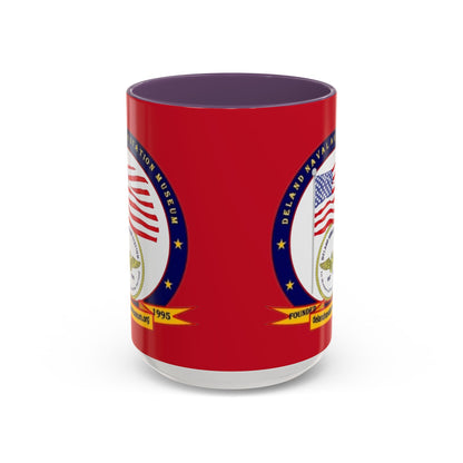 DeLand Naval Air Station Museum Red Accent Mug by theGreenDragonTavern.shop