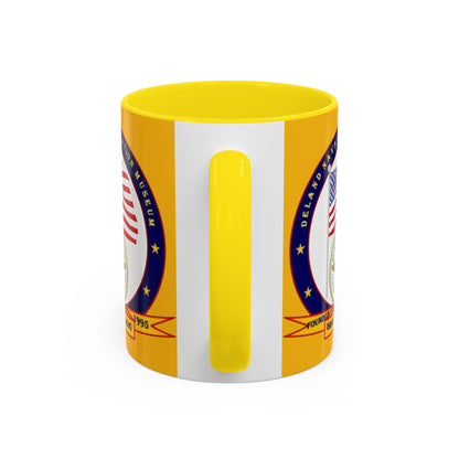 DeLand Naval Air Station Museum Yellow Accent Mug by theGreenDragonTavern.shop