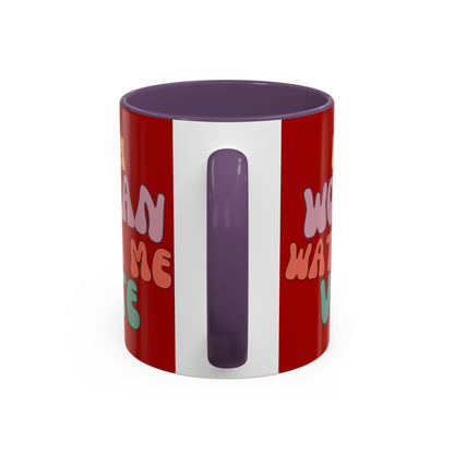 I Am Woman Watch Me Vote Red Accent Mug by theGreenDragonTavern.shop