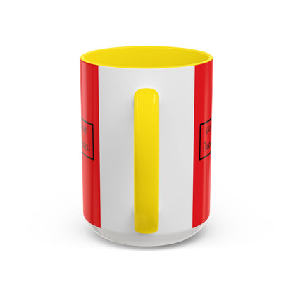 don't assume your freedoms are assured Black font Red Accent Mug by theGreenDragonTavern.shop