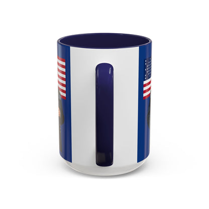 "Traitors and Patriots" Ulysses Grant Dark Blue Accent Mug by theGreenDragonTavern.shop