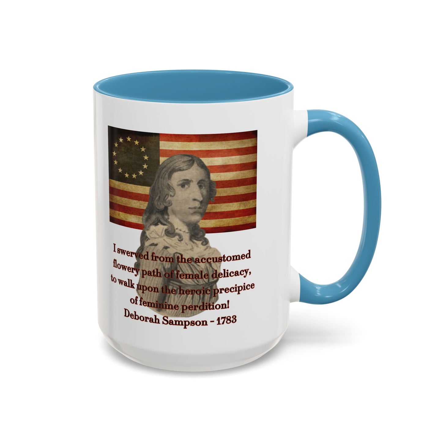 Deborah Sampson, America's Mulan White Accent Mug by theGreenDragonTavern.shop