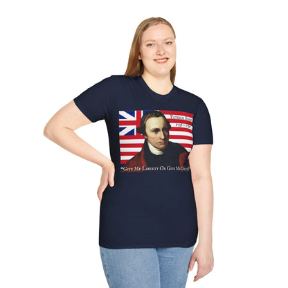 Patrick Henry Dark colors Unisex T-Shirt by theGreenDragonTavern.shop