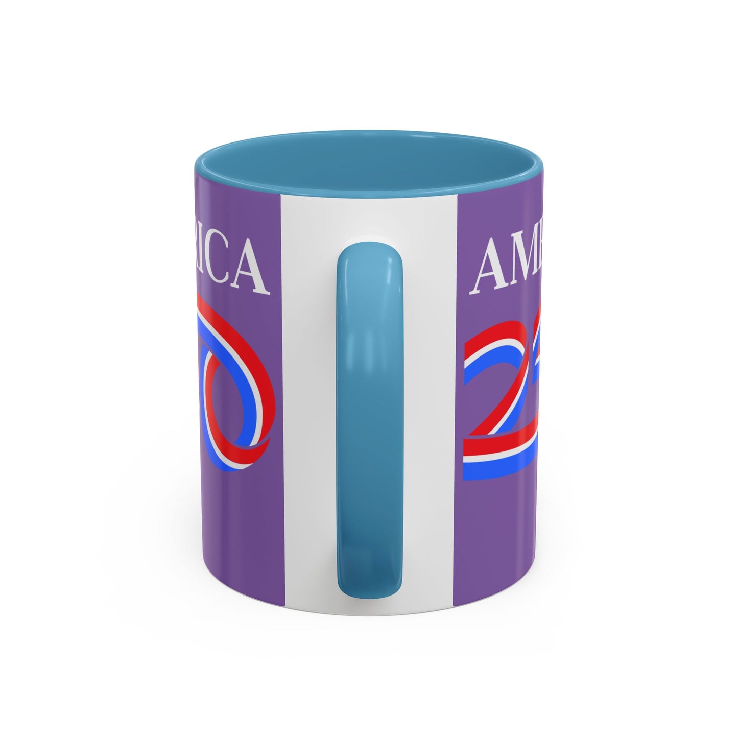America 250 Light Purple Accent Mug by theGreenDragonTavern.shop