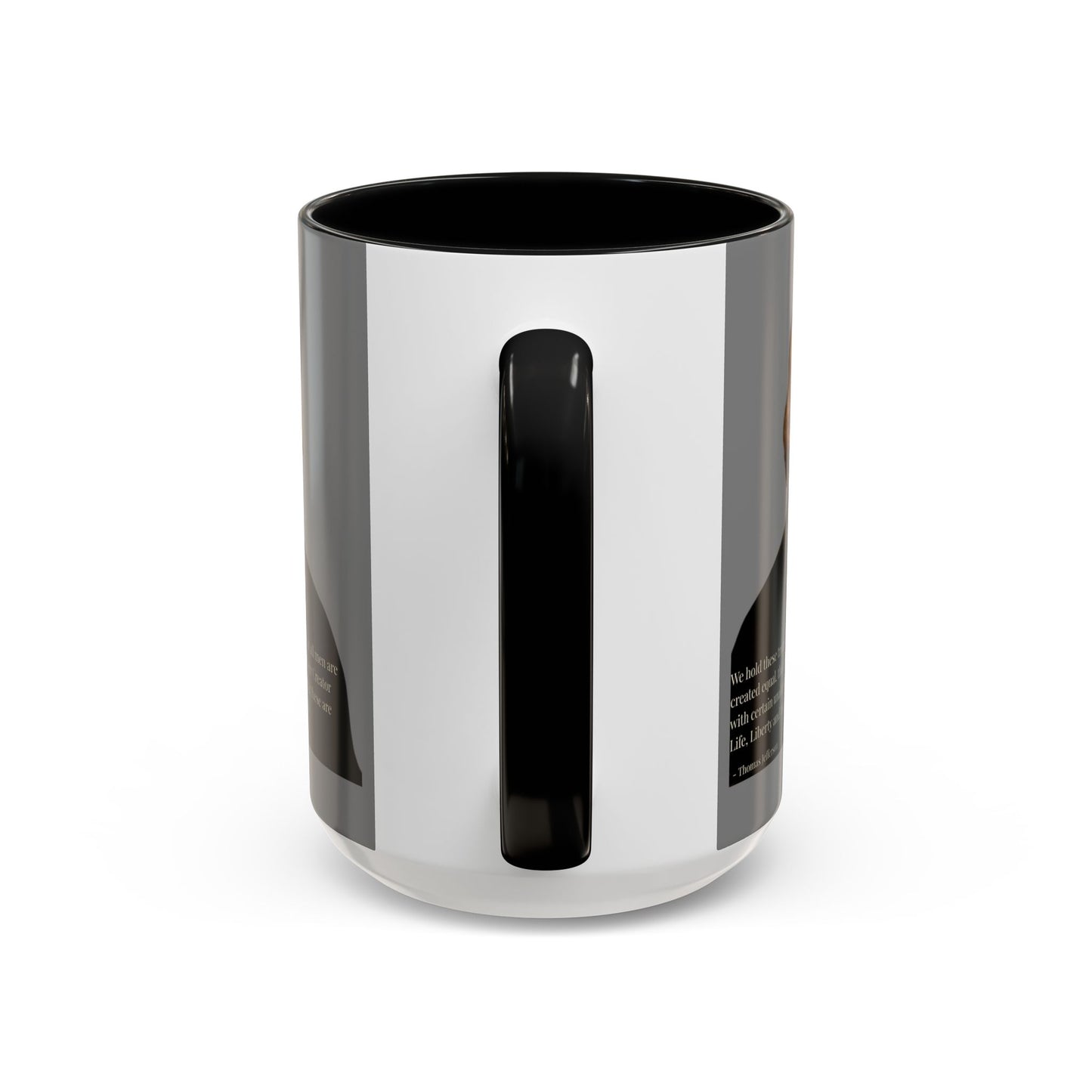 We hold these truths to be self-evident Grey Accent Mug by theGreenDragonTavern.shop
