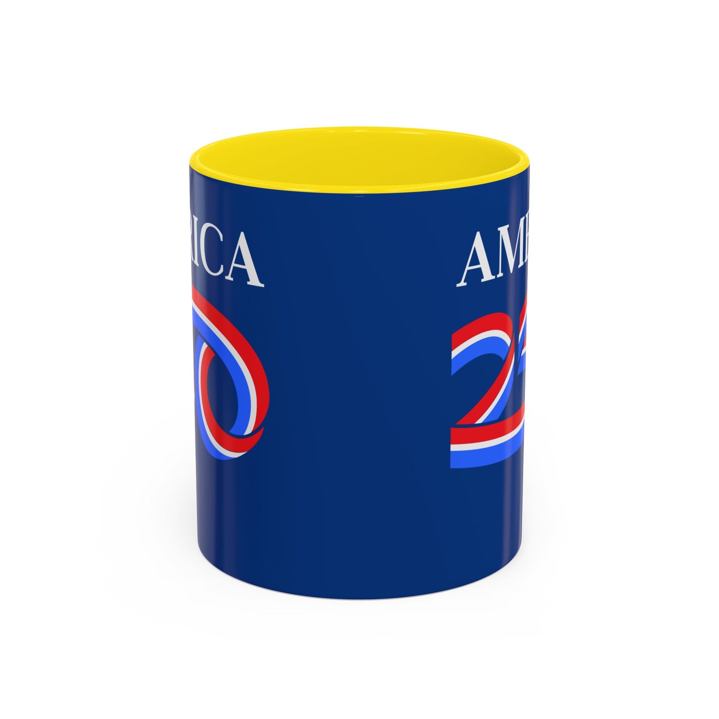 America 250 Dark Blue Accent Mug by theGreenDragonTavern.shop