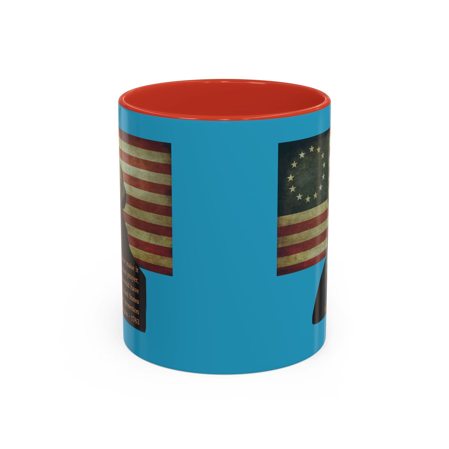 Washington's Earnest Prayer Turquoise Accent Mug by theGreenDragonTavern.shop