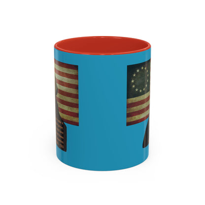 Washington's Earnest Prayer Turquoise Accent Mug by theGreenDragonTavern.shop