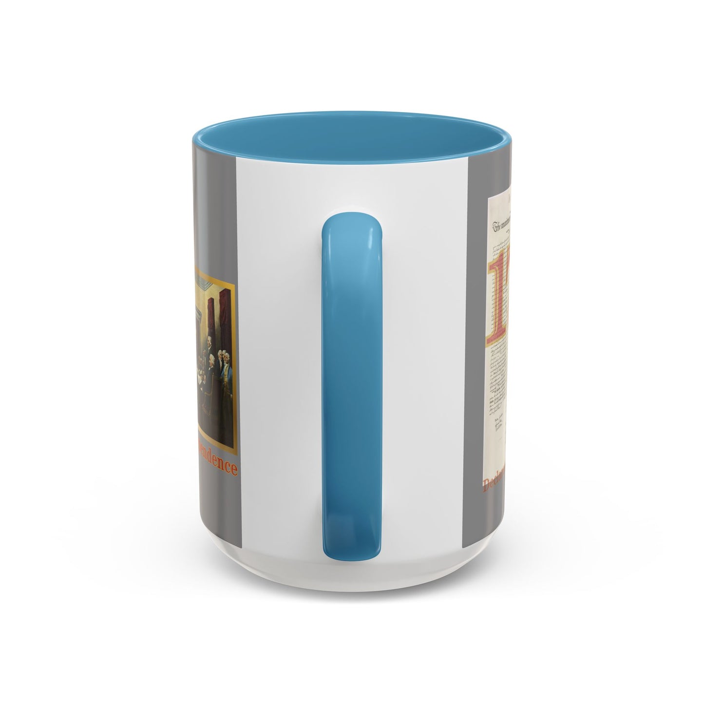 Declaration of Independence Grey Accent Mug by theGreenDragonTavern.shop