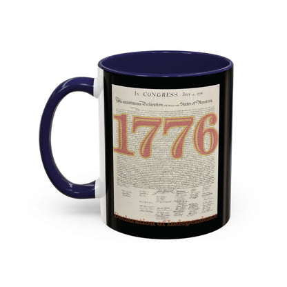 Declaration of Independence Black Accent Mug by theGreenDragonTavern.shop