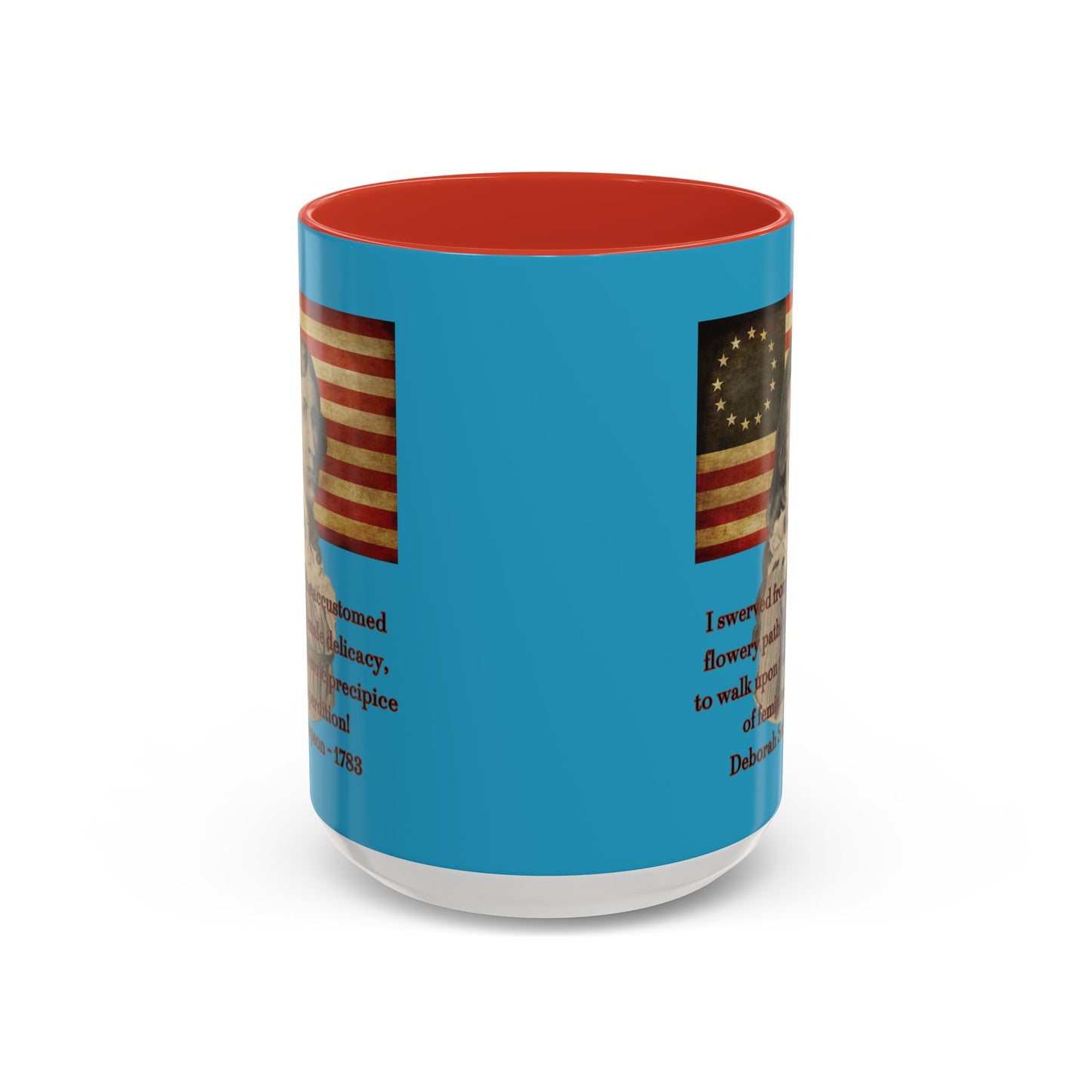 Deborah Sampson, America's Mulan Turquoise Accent Mug by theGreenDragonTavern.shop