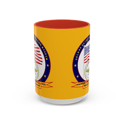 DeLand Naval Air Station Museum Yellow Accent Mug by theGreenDragonTavern.shop