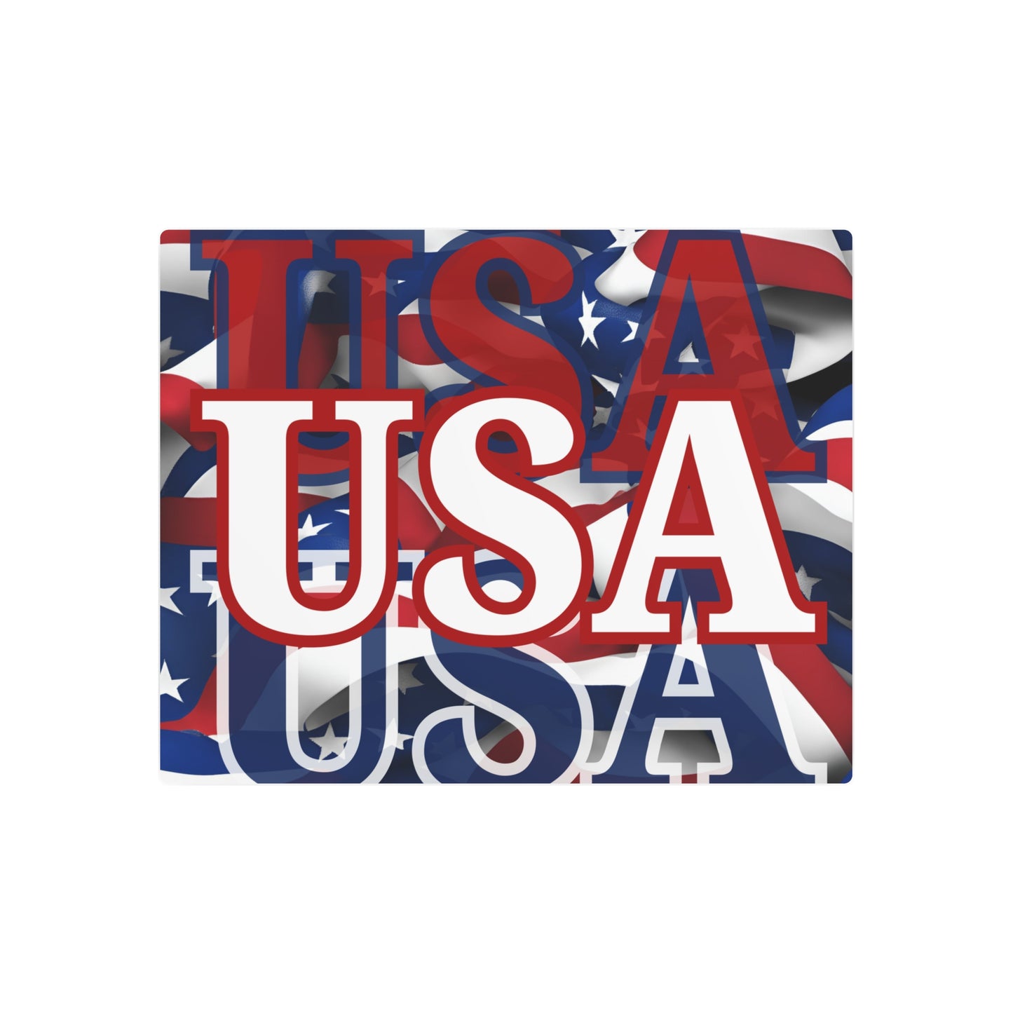 USA! USA! USA White Center Metal Art Sign by theGreenDragonTavern.shop