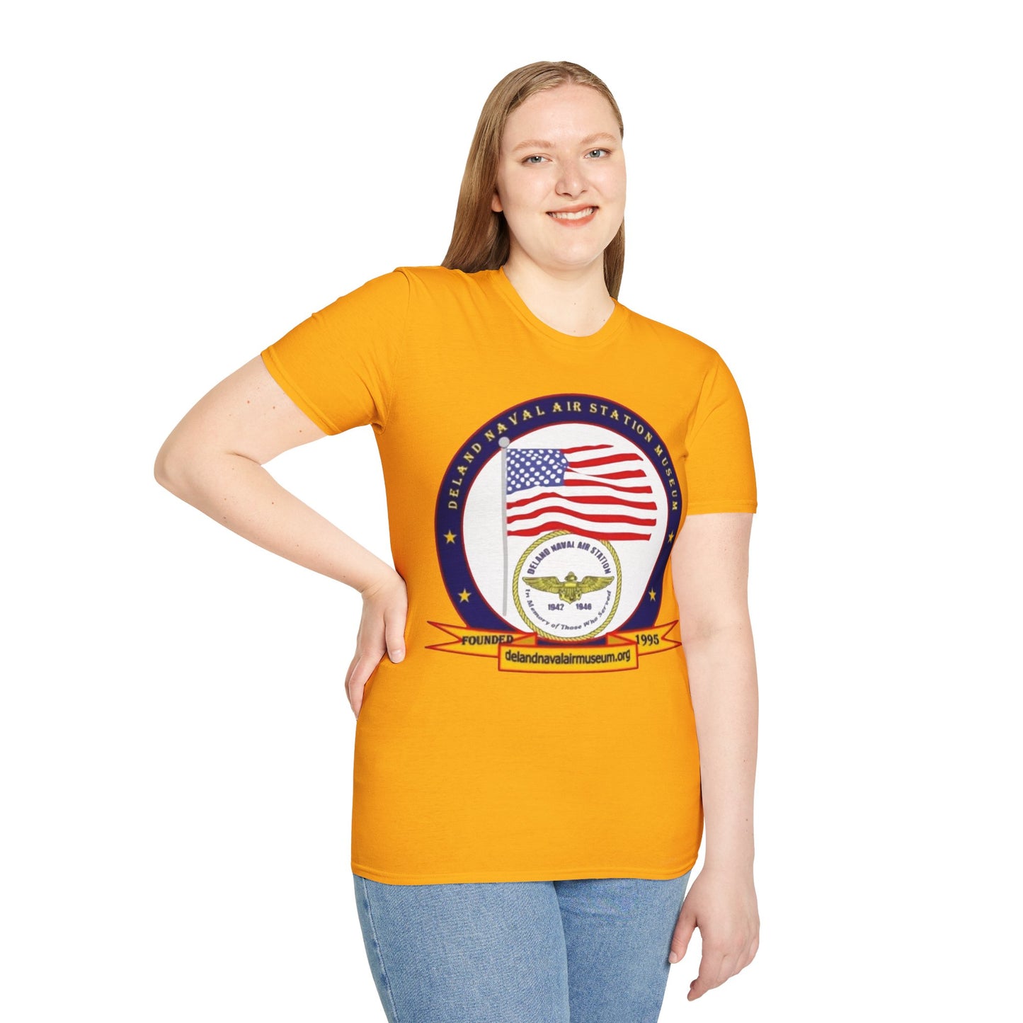 DeLand Naval Air Station Museum Lighter Colors Unisex T-Shirt by theGreenDragonTavern.shop