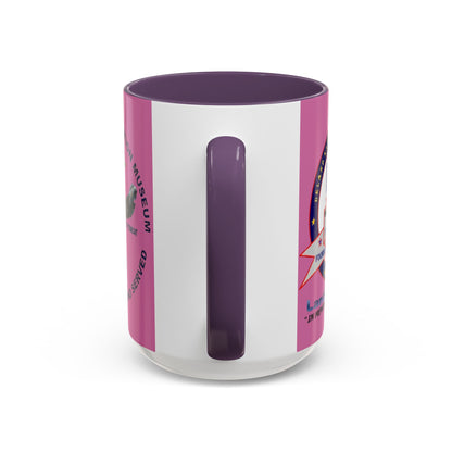 DNASM 2-sided, Founding & Student Art Pink Accent Mug by theGreenDragonTavern.shop