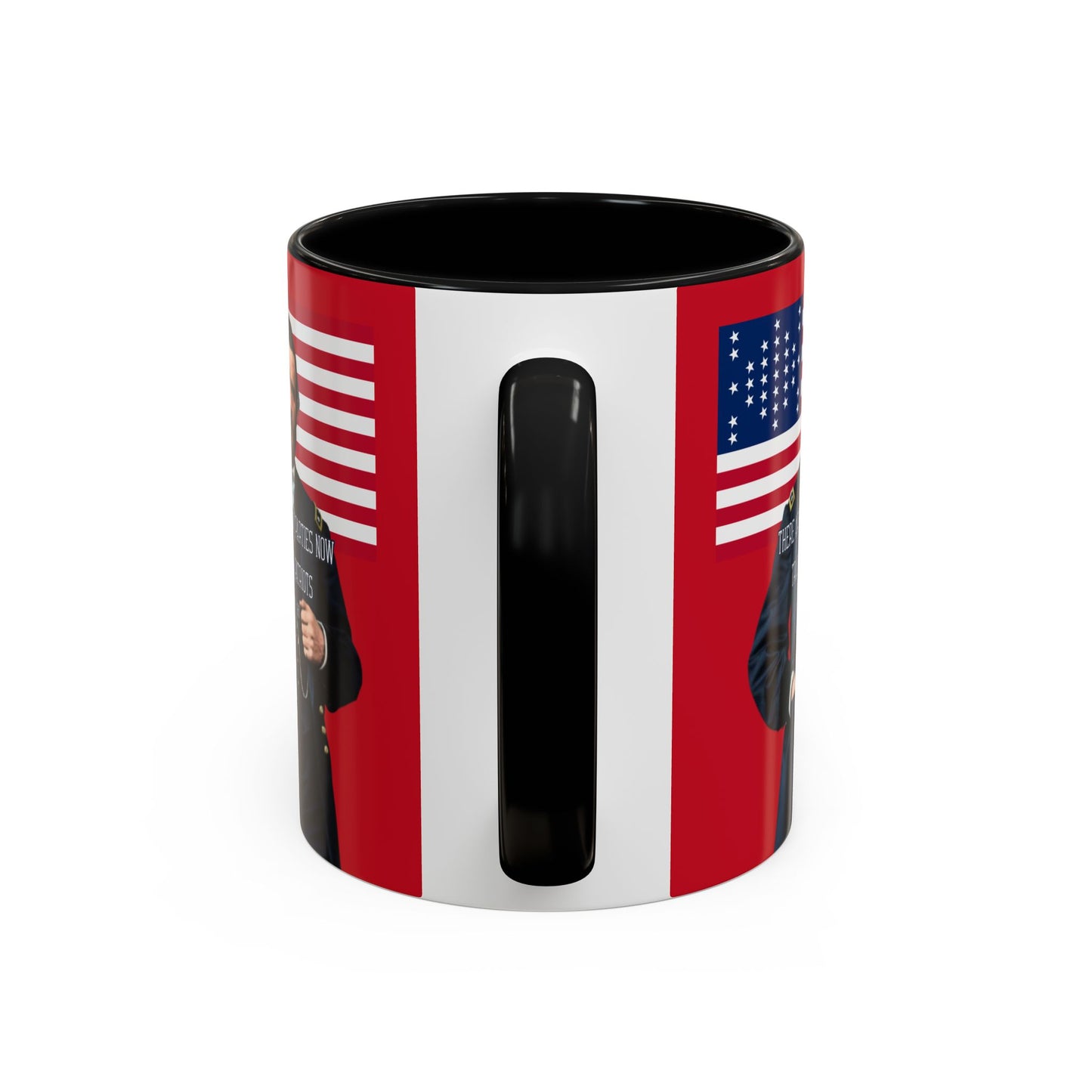 "Traitors and Patriots" Ulysses Grant Red Accent Mug by theGreenDragonTavern.shop