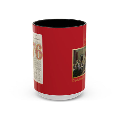 Declaration of Independence Red Accent Mug by theGreenDragonTavern.shop