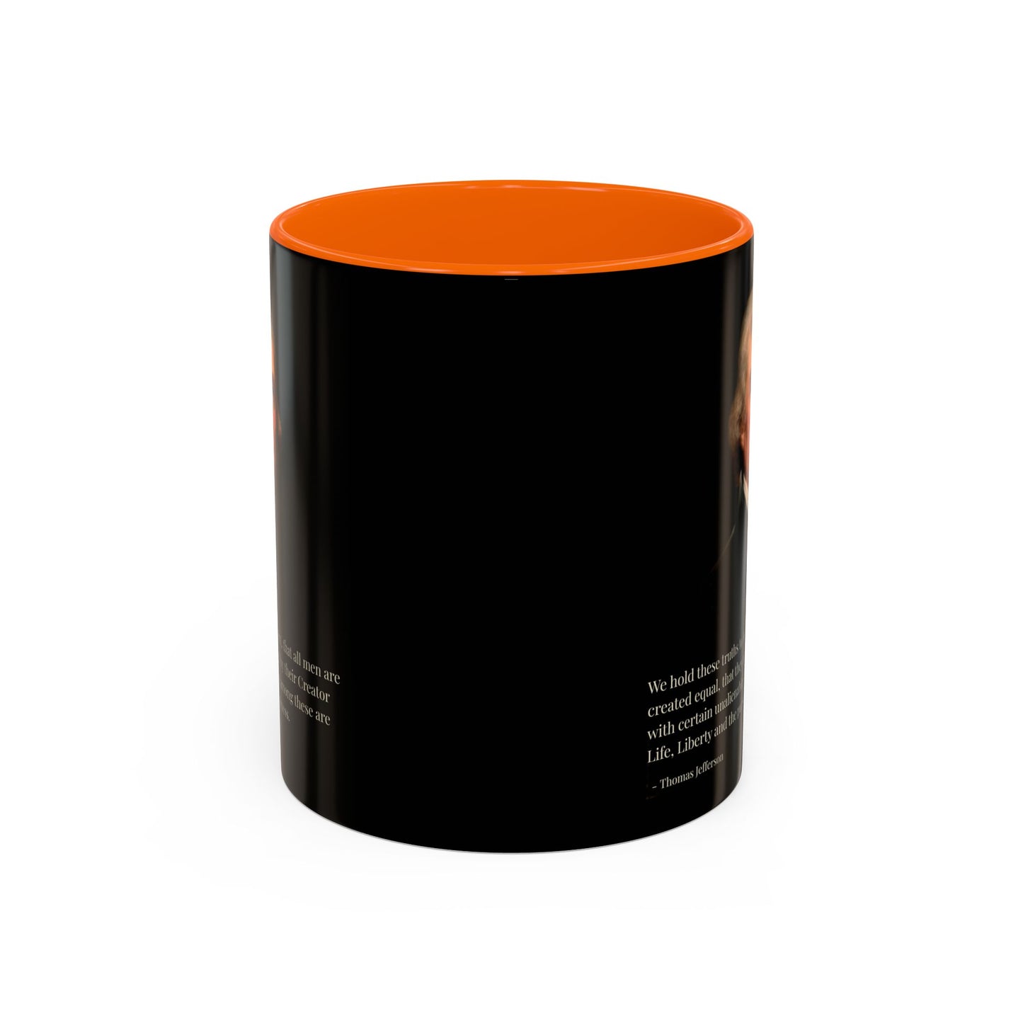 We hold these truths to be self-evident Black Accent Mug by theGreenDragonTavern.shop