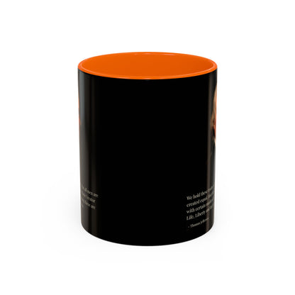 We hold these truths to be self-evident Black Accent Mug by theGreenDragonTavern.shop