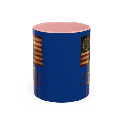 Deborah Sampson, America's Mulan Dark Blue Accent Mug by theGreenDragonTavern.shop