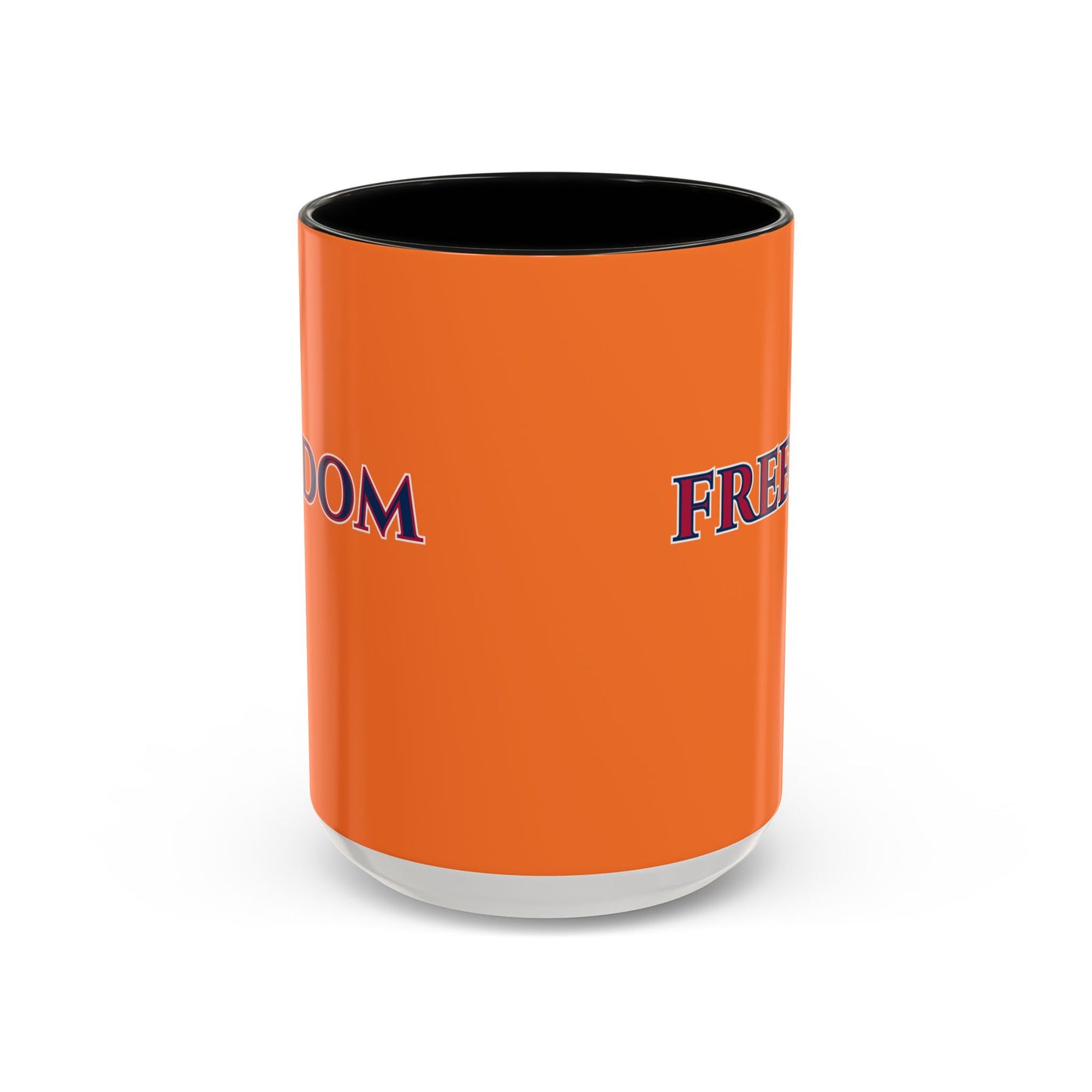 Freedom, Orange Accent Mug by theGreenDragonTavern.shop