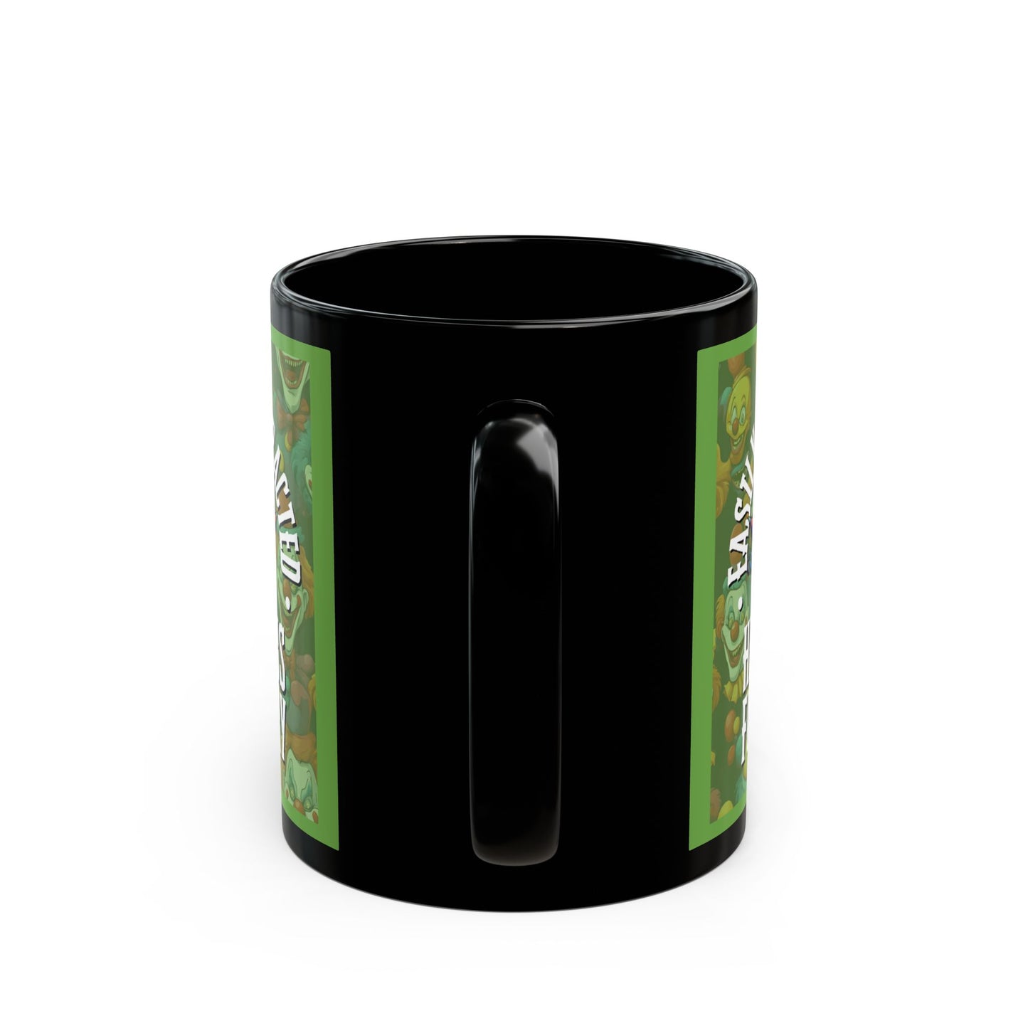 Easily Distracted by Heinous Fuckery Little Jinx Green Mug by theGreenDragonTavern.shop