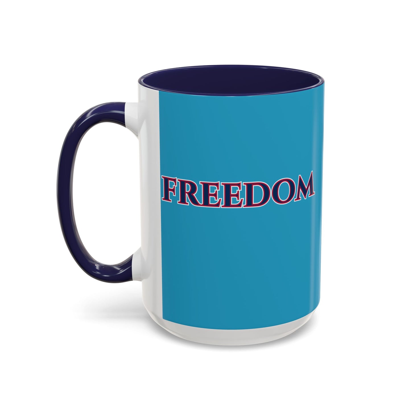 Freedom, Turquoise Accent Mug by theGreenDragonTavern.shop