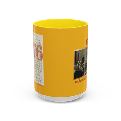 Declaration of Independence Yellow Accent Mug by theGreenDragonTavern.shop
