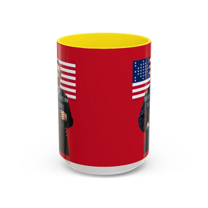 "Traitors and Patriots" Ulysses Grant Red Accent Mug by theGreenDragonTavern.shop