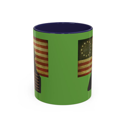 Washington's Earnest Prayer Green Accent Mug by theGreenDragonTavern.shop