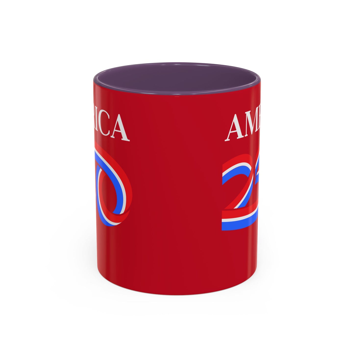 America 250 Red Accent Mug by theGreenDragonTavern.shop