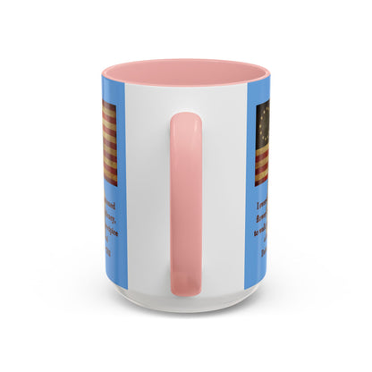 Deborah Sampson, America's Mulan Light Blue Accent Mug by theGreenDragonTavern.shop