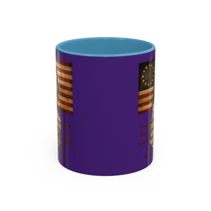 Deborah Sampson, America's Mulan Dark Purple Accent Mug by theGreenDragonTavern.shop