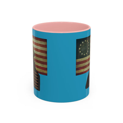 Washington's Earnest Prayer Turquoise Accent Mug by theGreenDragonTavern.shop