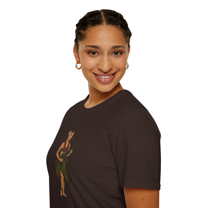Hula Girl Packin' Heat Dark colors Unisex T-Shirt by theGreenDragonTavern.shop